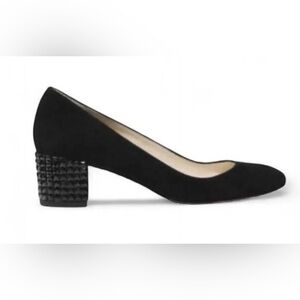 MICHAEL Michael Kors Arabella Black Studded Block Heels Size 8.5